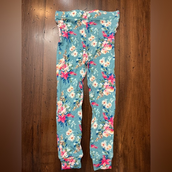 Ruffle Butts Fancy Me Floral 3T Toddler Ruffle Long Sleeve Pajama Set Bamboo NWT - Picture 7 of 13